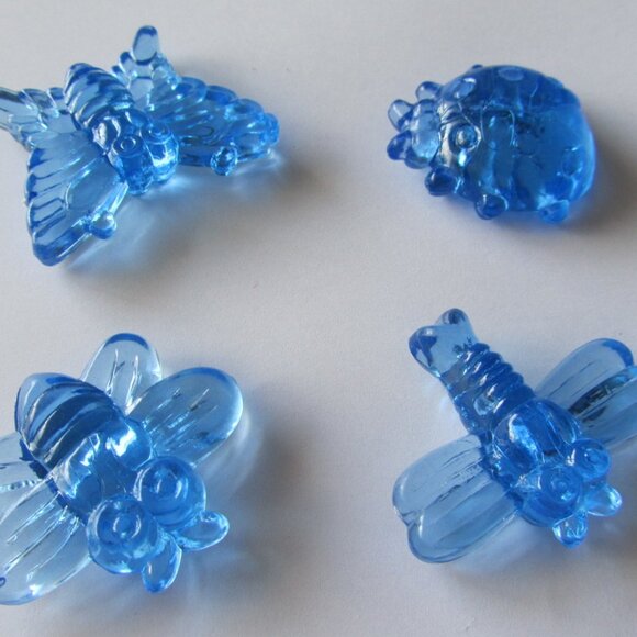 Lot of 3 Decorative Acrylic Ice Crystals Accents Vase stones Aquarium décor - Picture 4 of 10